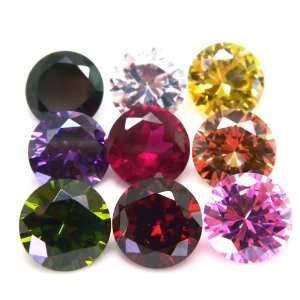   Multi Color Mix CZ Loose Cubic Zirconia Lot of 100 Pieces Jewelry
