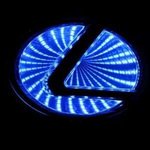 2012 New style Auto 3D Blue Led car logo badge light for 