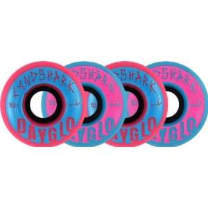  Landshark Dayglo Combo 53mm Blue Pink Skate Wheels Sports 