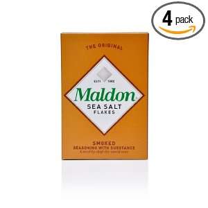 Maldon Smoked Sea Salt, 4.4 Ounce (Pack of 4)  Grocery 