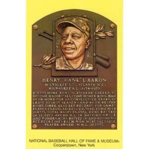   Hank Aaron National Baseball Hall of Fame Postcard