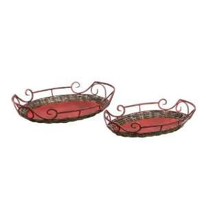 Sterling Industries 51 0477 Set Of 2 Claret Trays Accessory Tray 
