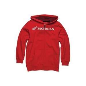   Honda Turbo Fleece Zip HOODIE   RED  LARGE   46034 007 053 Automotive