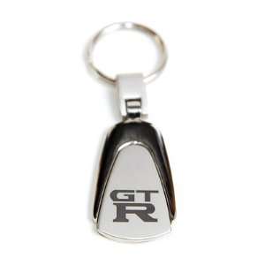 Nissan GTR Chrome Teardrop Keychain Tear Drop Key Fob Ring Official 