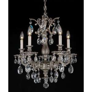 Schonbek 5675 48S Antique Silver / Strass Milano Tuscan Five Light Up 