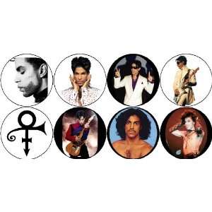  Set of 8 PRINCE Rogers Nelson Pinback Buttons 1.25 Pins 