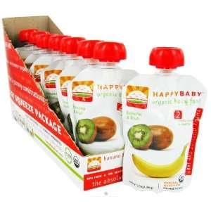 Happybaby Organic Baby Food Stage 2 Meals Ages 6+ Months Banana & Kiwi 