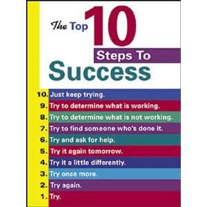   ENTERPRISES INC. POSTER THE TOP 10 STEPS TO SUCCESS 