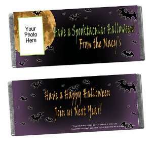  Full Moon Personalized Photo Candy Bar Wrappers   Qty 12 