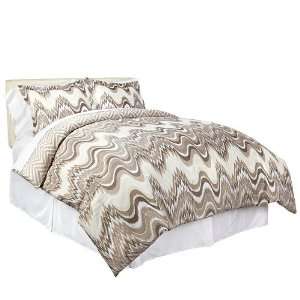   Thread Count 100pct Cotton Wave 8 piece Comforter Set