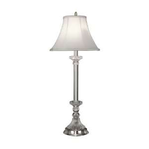 Dale Tiffany GB10368 Crystal Table Lamp, Satin Nickel and 