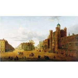  A View of St Jamess Palace by John Paul. Size 22.00 X 12 