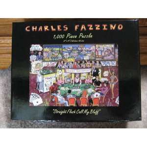  Charles Fazzino 1,000 Piece Puzzle Straight Flush Call My 
