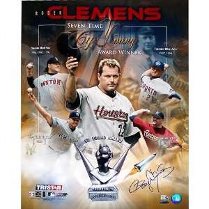  Roger Clemens   CY 7 Four Team Collage   Autographed 16x20 