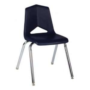 Royal Seating 110110NVXX Chair 10 in. H Navy Seat   Chrome 