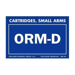  ORM D Cartridges, Small Arms Labels, 2 X 3, orm 203 