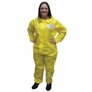   7013YS 2XL Disposable Coverall,Yellow,2XL,PK 12