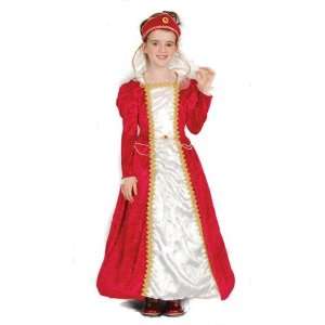  Red Princess 2pc Childs Fancy Dress Costume S 122cm Toys & Games