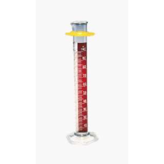 Kimble Chase 20024D 250 Class B Cylinders w/Single Metric Scale, Red 