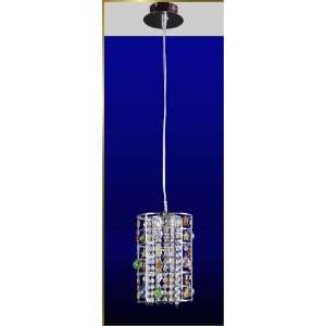 Contemporary Chandelier, MG 1290, 3 lights, Silver, 8 wide X 12 high