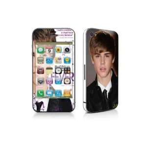 Iphone 4 Justin Bieber Vinyl Skin Kit Fits 4th Generation Apple Iphone 