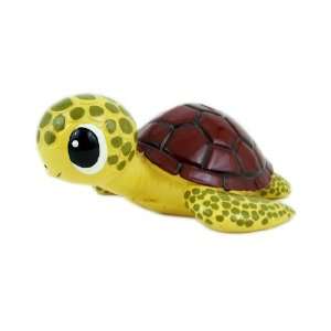  7 Bobble Head Sea Turtle Coin Bank   Brown Shell Toys 