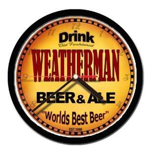  WEATHERMAN beer and ale cerveza wall clock Everything 