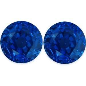  4.78 Carat Loose Blue Sapphires Round Cut Pair Jewelry
