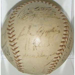  1937 White Sox Team 21 SIGNED OAL Harridge Baseball JSA 