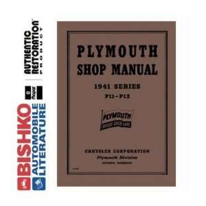 1941 PLYMOUTH DELUXE STANDARD Shop Service Manual CD