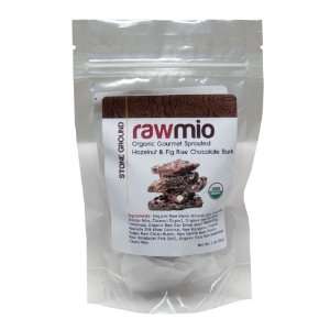 RawMio Chocolate Bark, Organic Gourmet Sprouted Hazelnut & Fig, 2 oz 