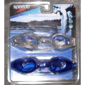  Speedo Adult Swim Goggles 2 pair