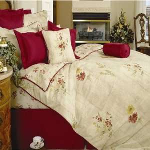  Florence Red Twin Bedskirt