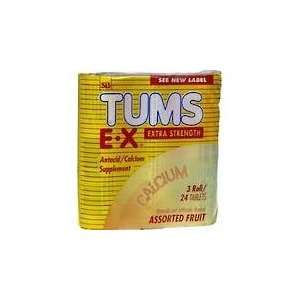  Tums X Str Antacid Tab Assorted Flavors 12x3 Rolls Health 