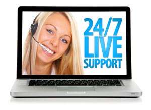 Our customer support team can be reached by phone 24/7, or by e mail 