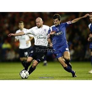  Evertons Lee Carsley and Peterbroughs Richard Butcher in 