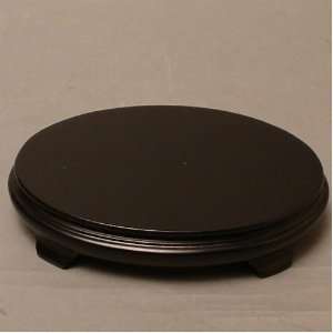  7 Asian Oriental Oval Stand   Black