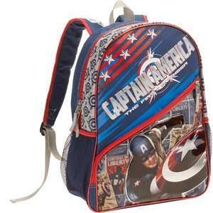  School Supplies Captain America Backpack 
