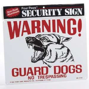 Sign  Warning Gurad Dog