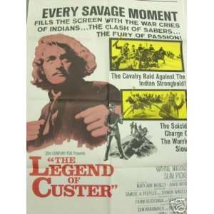 Movie Poster The Legend of Custer Wayne Maunder F4 