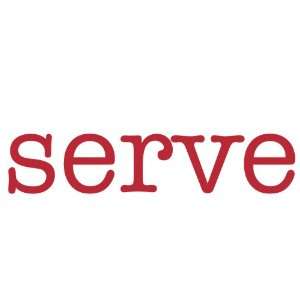  serve Giant Word Wall Sticker