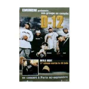  Music   Rap / Hip Hop Posters D12   En Concert   116x78cm 
