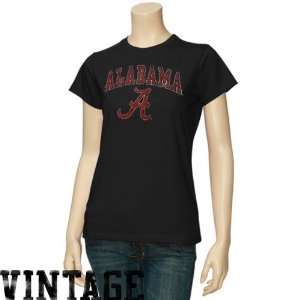   Tide Ladies Black Big Arch n Logo Vintage T shirt