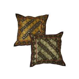  Indian Hand Work Cushion Cover Set Ccs01572