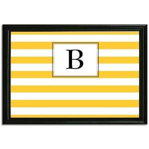  Yellow Stripe Framed Magnetic Board