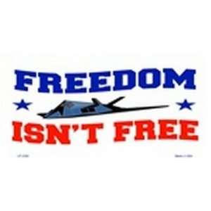 FREEDOM isnt FREE Military FLAT License Plates Blanks for Customizing 