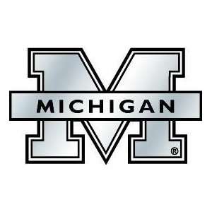  Michigan Wolverines Silver Auto Emblem *SALE*