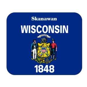  US State Flag   Skanawan, Wisconsin (WI) Mouse Pad 