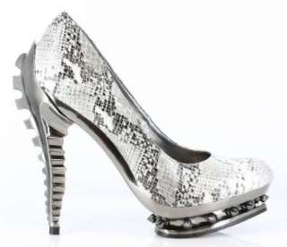   Inch Metropolis Double Platform Spiked Pump in Faux Viper Shoes