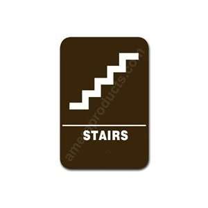  Stairs Sign Brown 3809